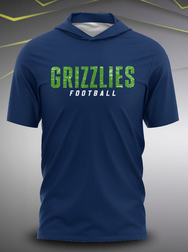 Pre-Order Grizzlies Football Performance Hoodie Tee