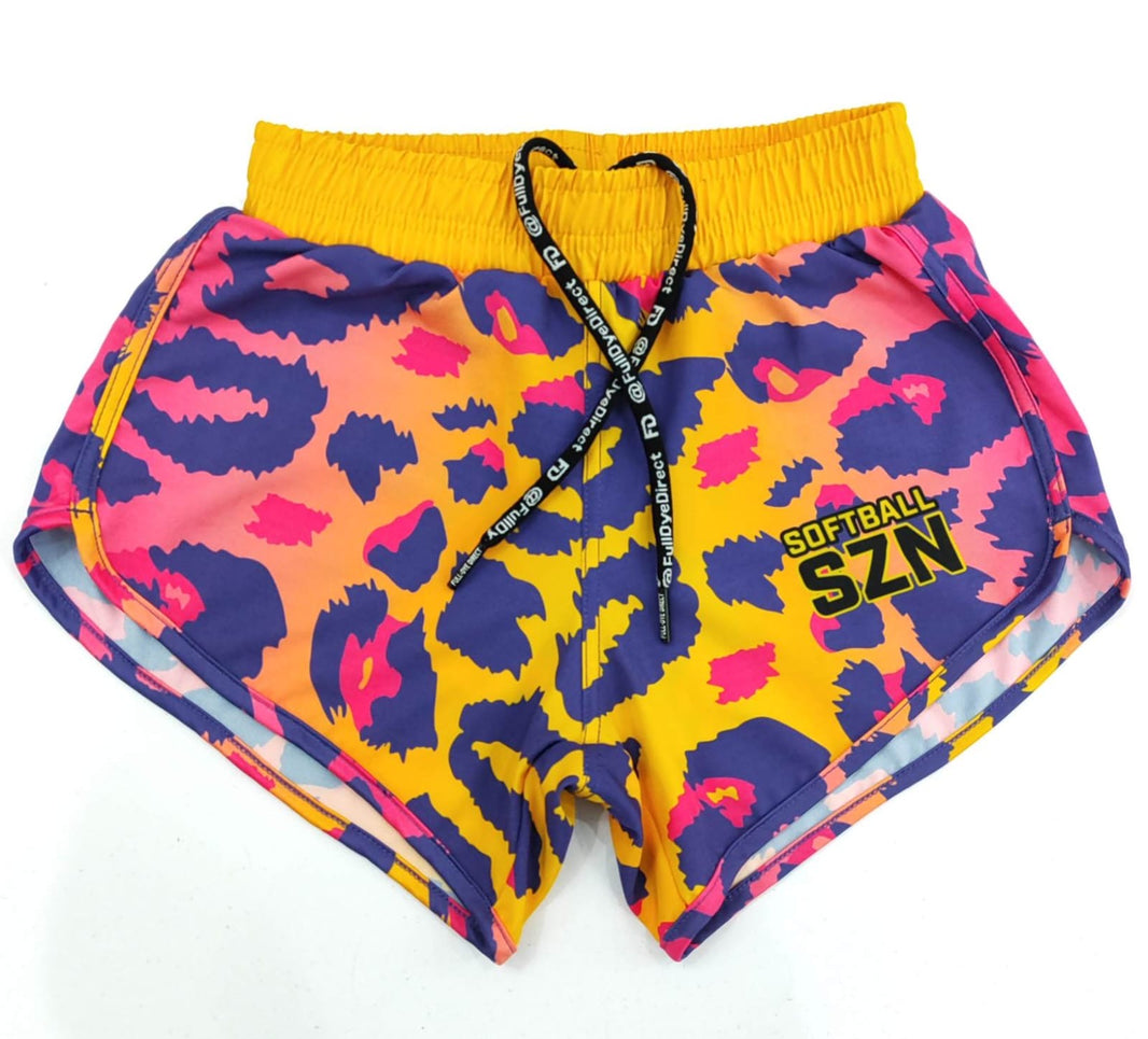 SZN Series: Electric Jungle  – Softball Shorts