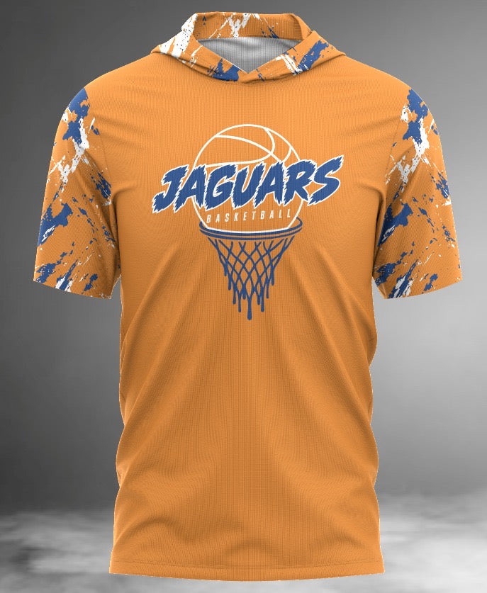 Jaguars Basketball Short Sleeve Hoodie Tee