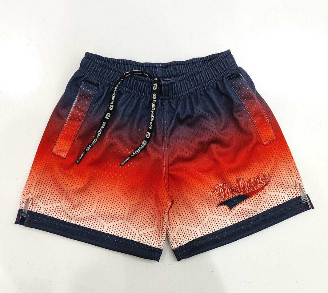 SC Indians Sublimated Shorts- In Stock Heavy Mesh
