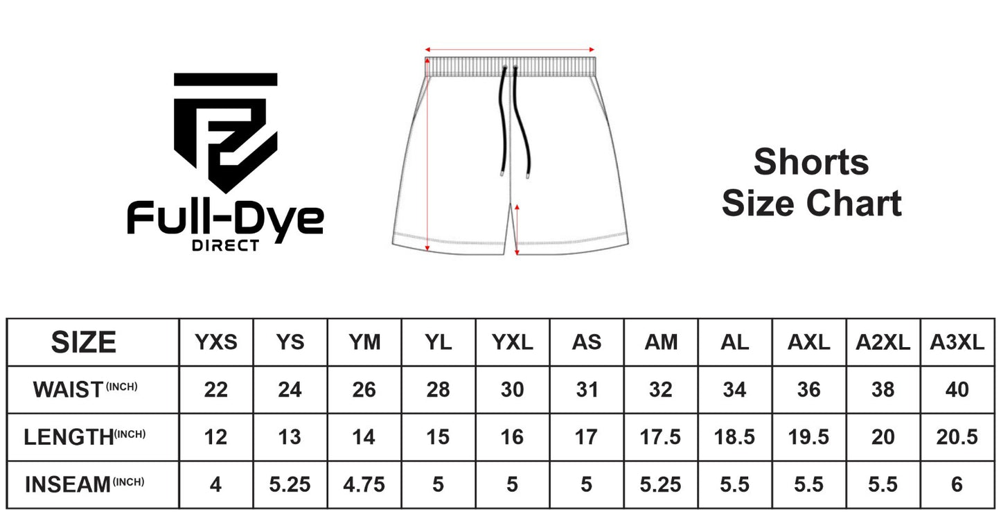 CYB Chiefs Basketball Sublimated Shorts
