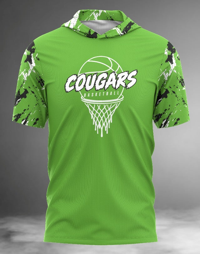 Cougars Basketball Short Sleeve Hoodie Tee