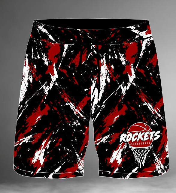 Rockets Basketball Sublimated Shorts