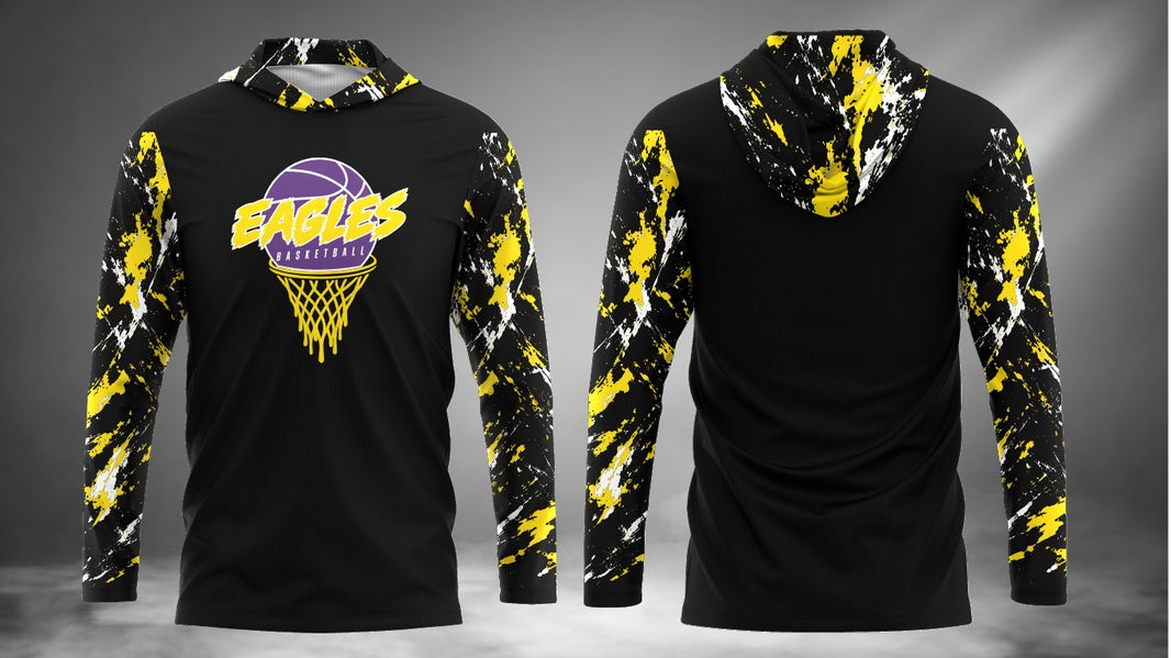 LR Eagles Basketball Long Sleeve Hoodie Tee