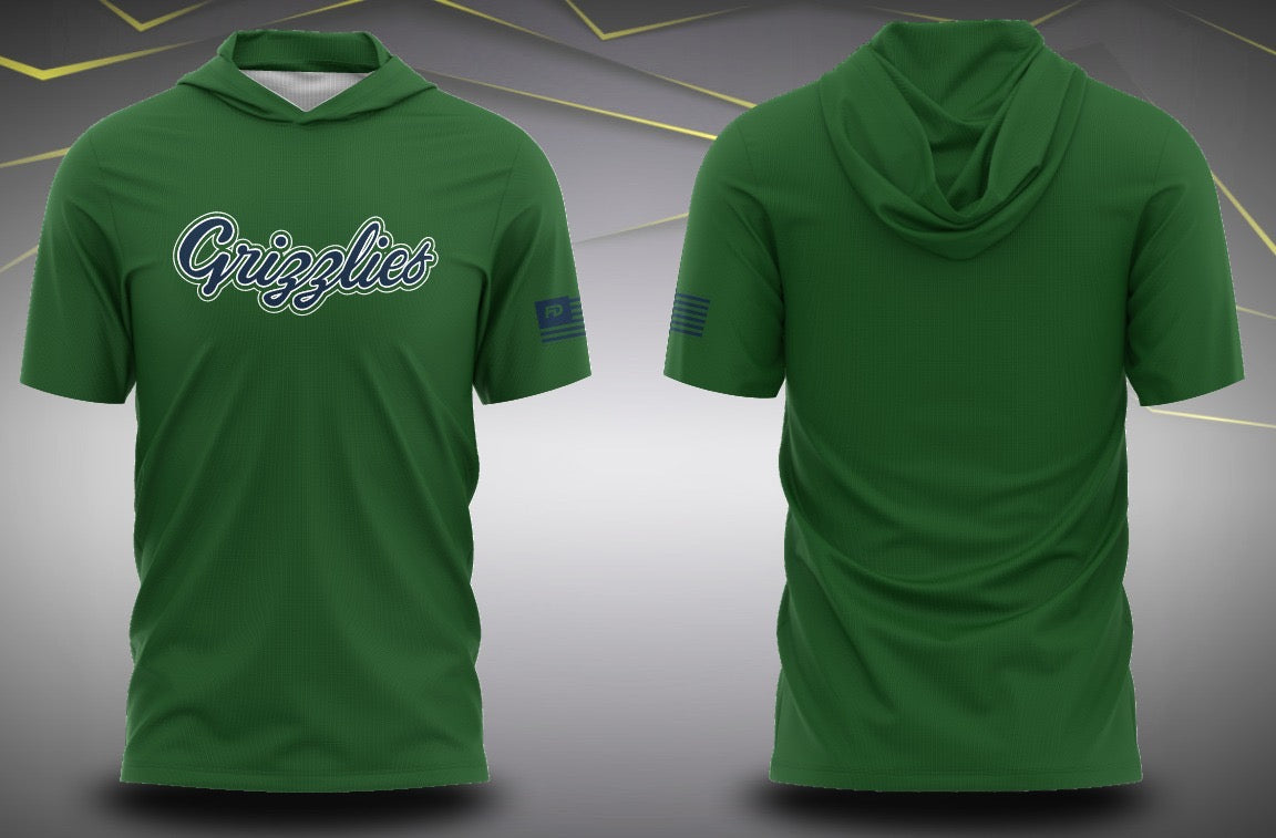 Pre-Order Grizzlies Script Performance Hoodie Tee