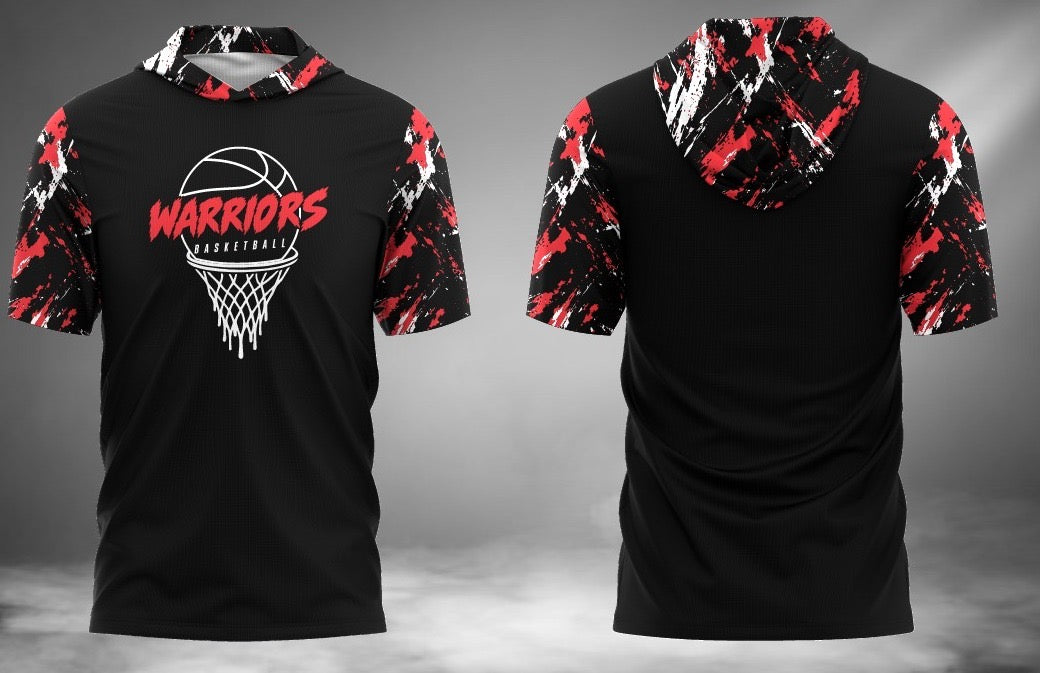 Warriors Basketball Short Sleeve Hoodie Tee