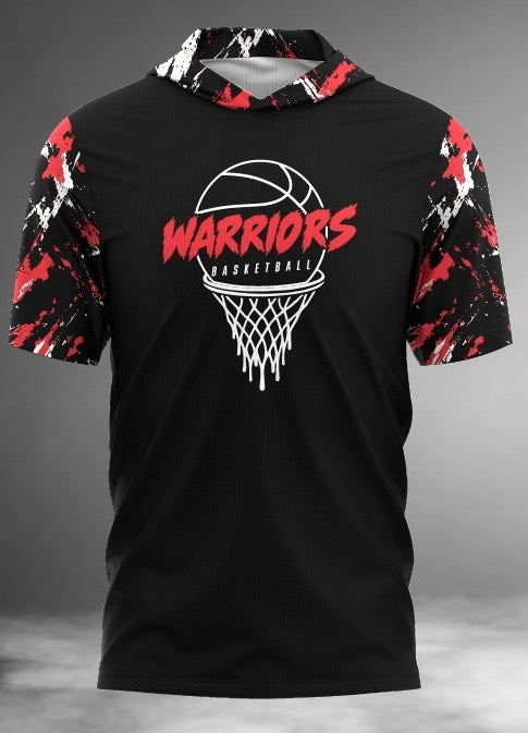 Warriors Basketball Short Sleeve Hoodie Tee