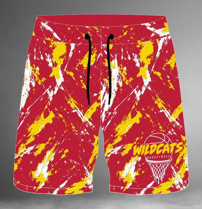 HS Wildcats Basketball Sublimated Shorts