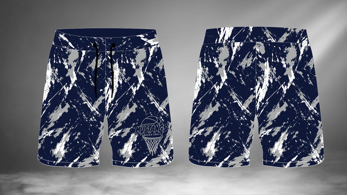 Mustangs Basketball Sublimated Shorts