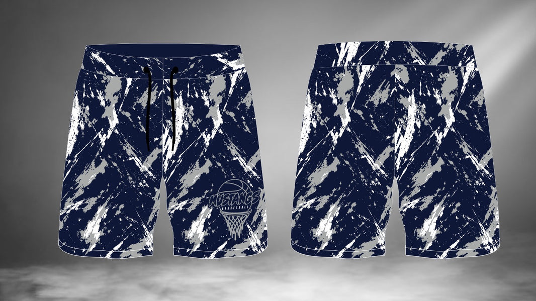 Mustangs Basketball Sublimated Shorts