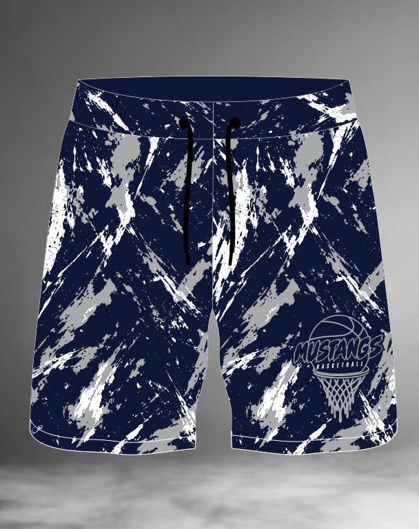 Mustangs Basketball Sublimated Shorts