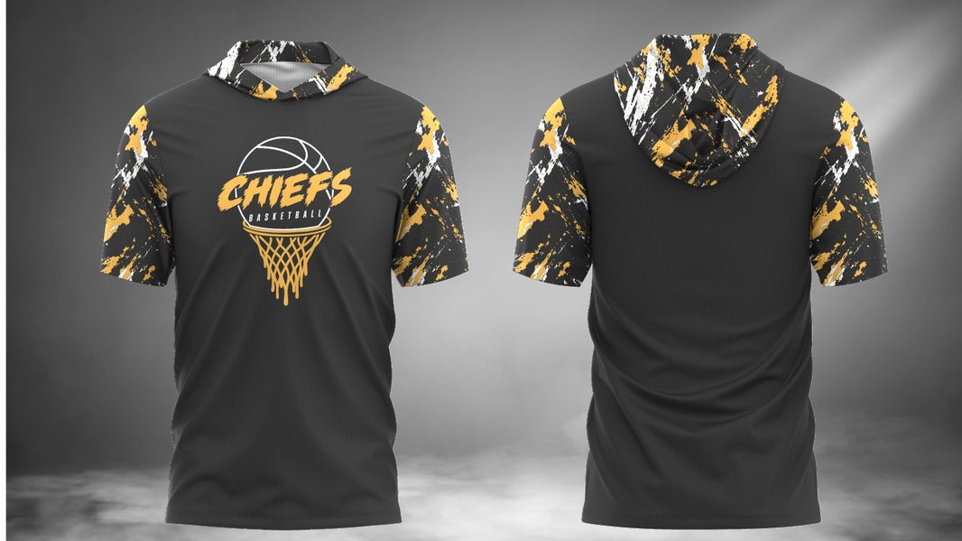 Chiefs Basketball Short Sleeve Hoodie Tee
