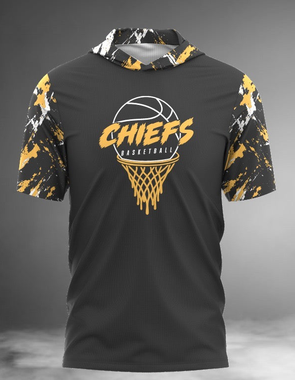 Chiefs Basketball Short Sleeve Hoodie Tee