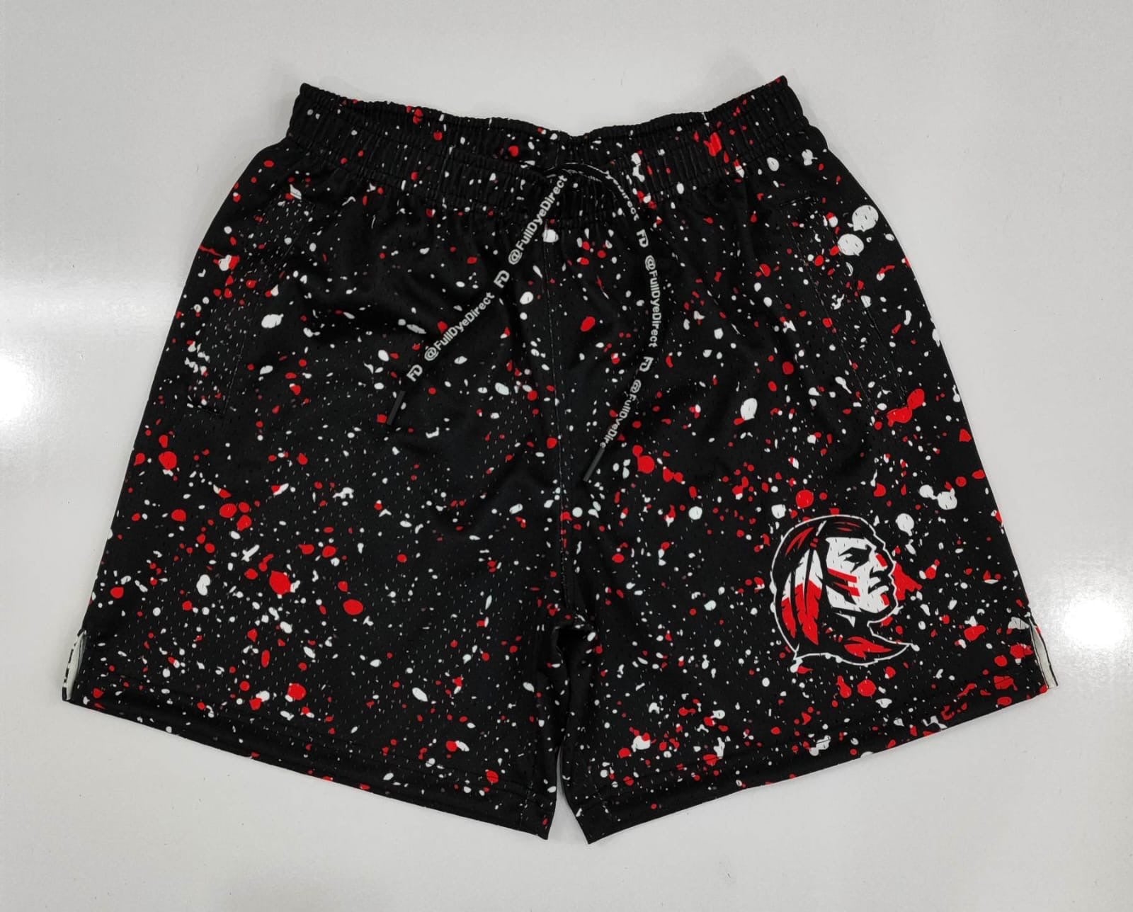 Warriors Splatter Mesh Shorts | Final Drop- In Stock