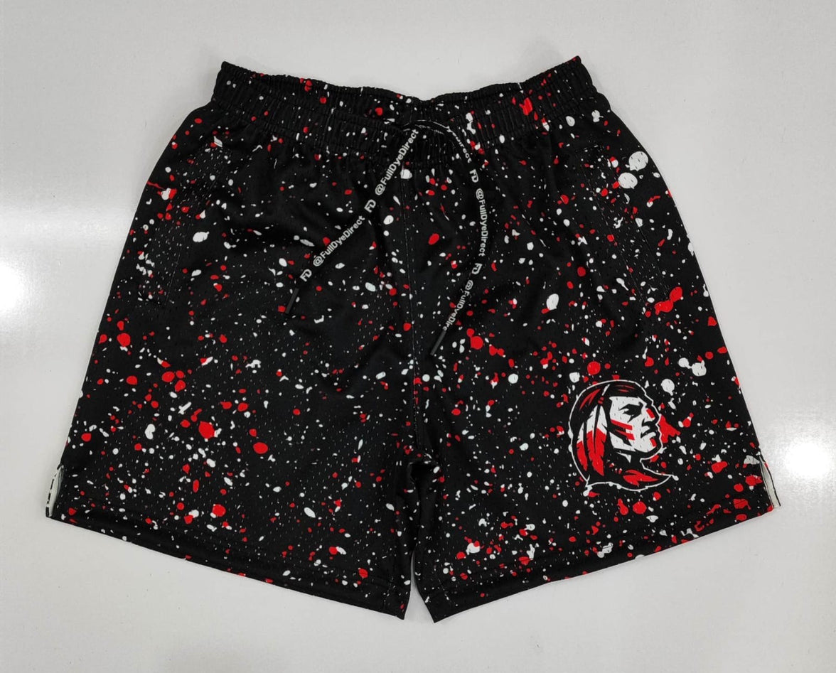 Warriors Splatter Mesh Shorts | Final Drop- In Stock