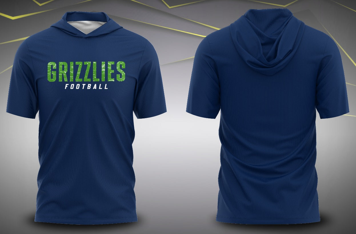 Pre-Order Grizzlies Football Performance Hoodie Tee