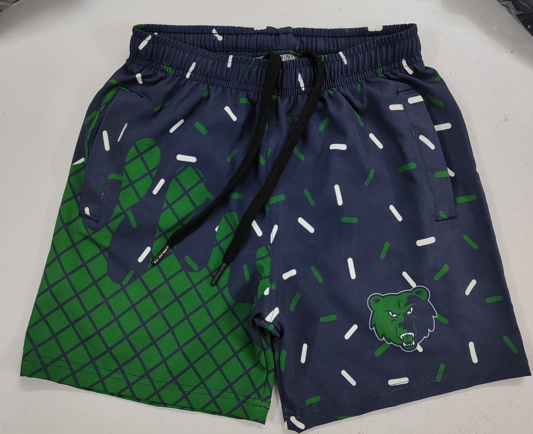 Grizzlies Sublimated Drip Shorts-SmoothFlex Performance (Swim Trunk Feel)