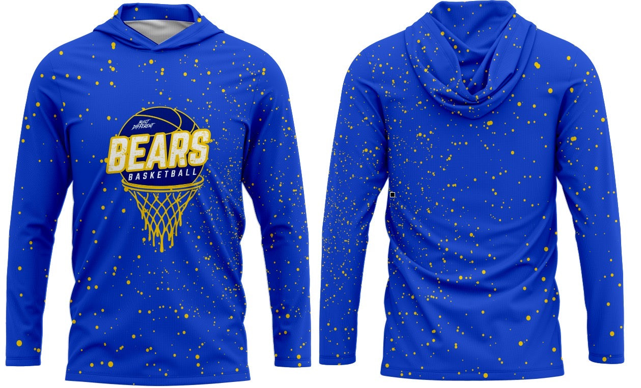 CYB Bears Basketball Long Sleeve Hoodie Tee
