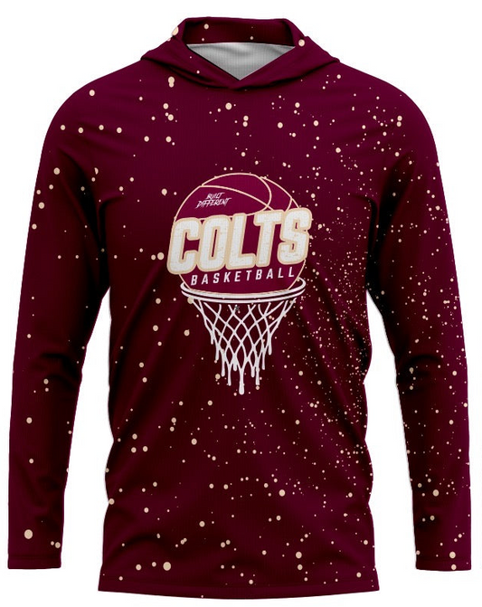 CYB Colts Basketball Long Sleeve Hoodie Tee