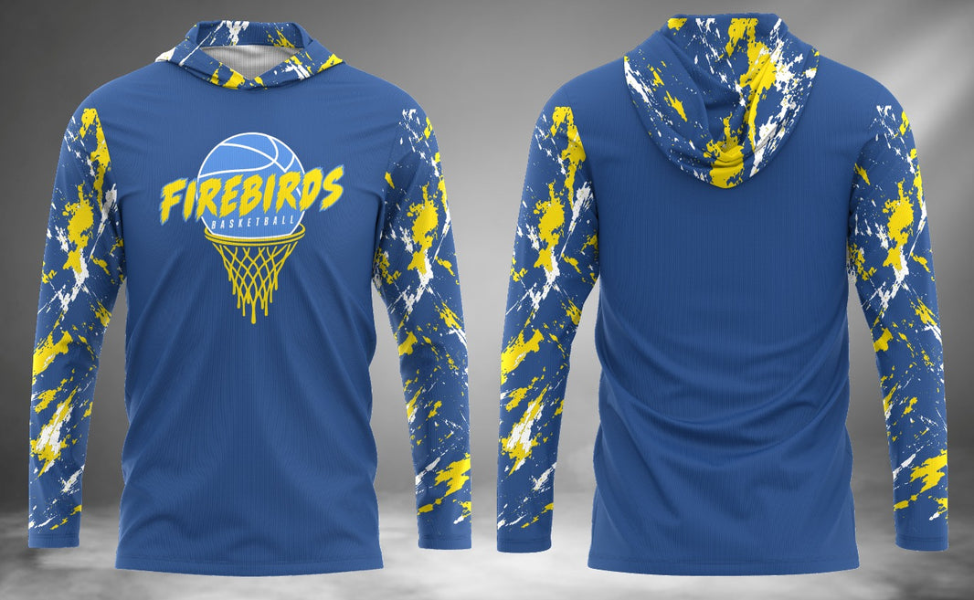 Firebirds Basketball Long Sleeve Hoodie Tee