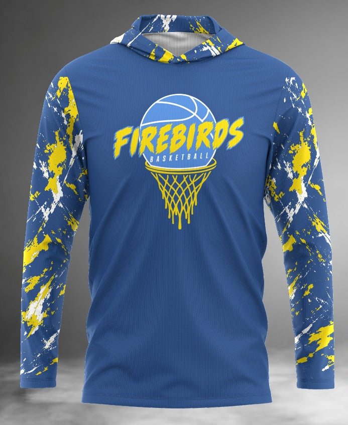 Firebirds Basketball Long Sleeve Hoodie Tee