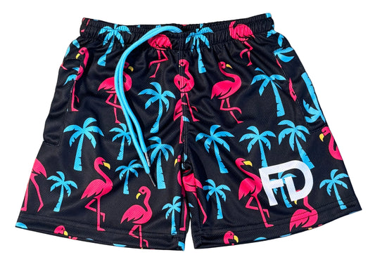 FD Flamingo Flow Drip Shorts – 5” Inseam
