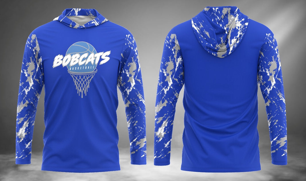 Bobcats Basketball Long Sleeve Hoodie Tee