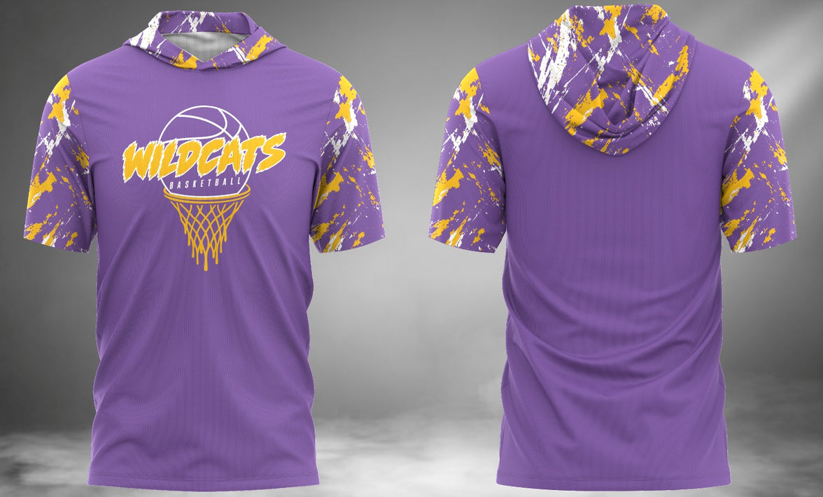 Wildcats Basketball Short Sleeve Hoodie Tee