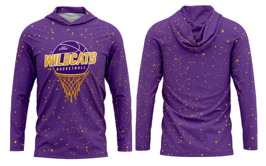 CYB Wildcats Basketball Long Sleeve Hoodie Tee