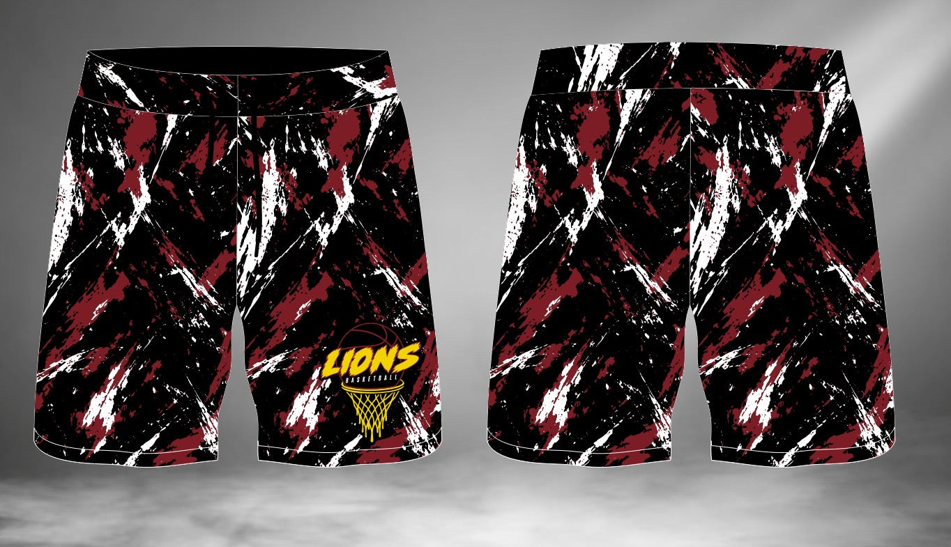 Lions Basketball Sublimated Shorts