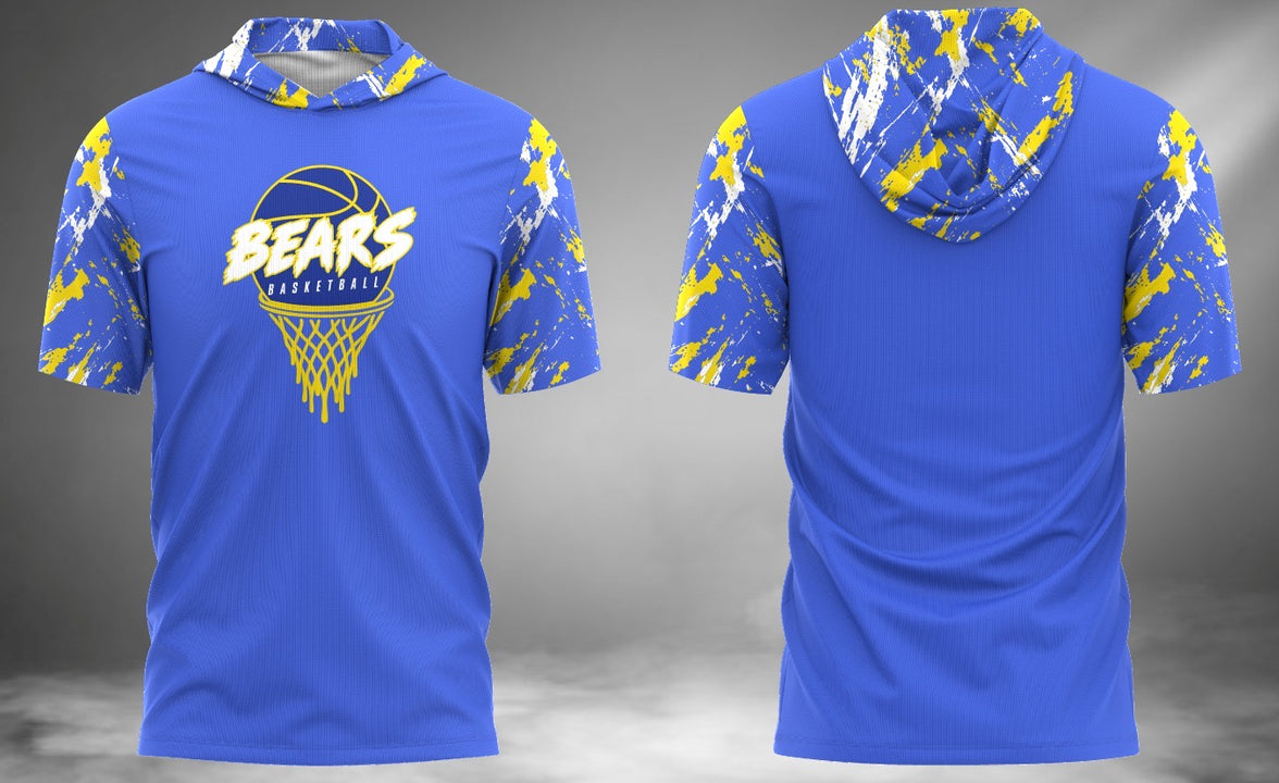 Bears Basketball Short Sleeve Hoodie Tee