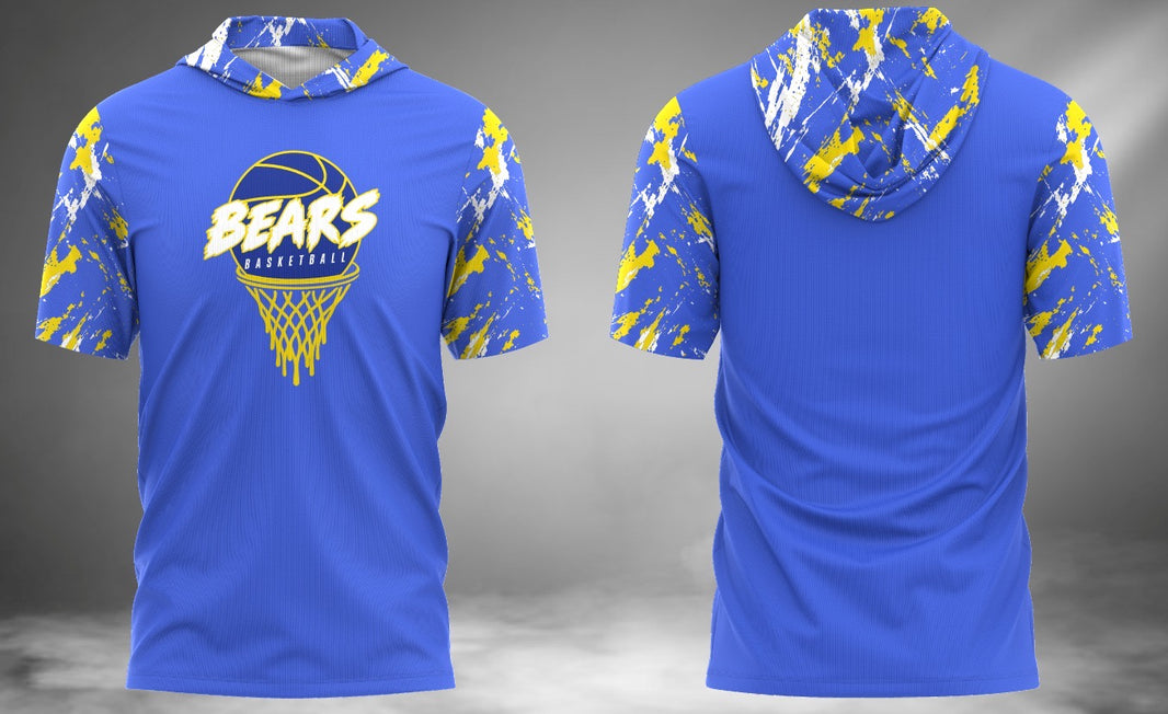 Bears Basketball Short Sleeve Hoodie Tee