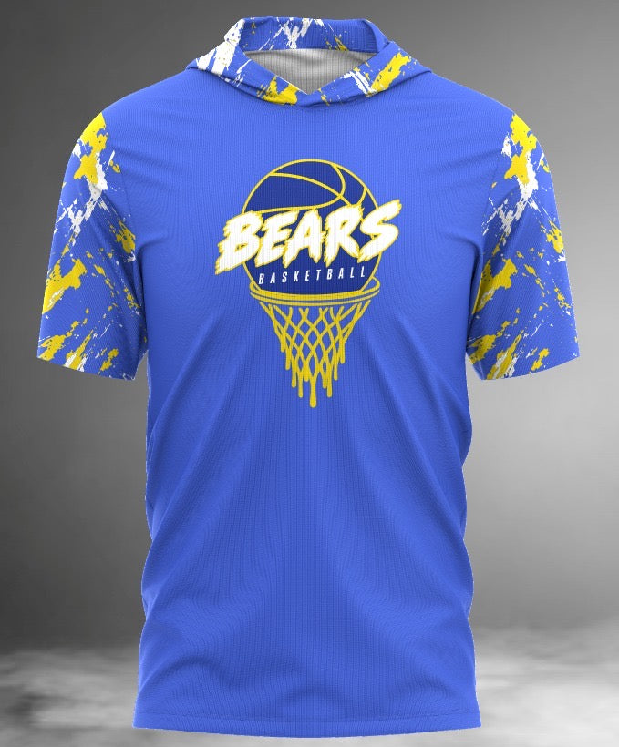 Bears Basketball Short Sleeve Hoodie Tee