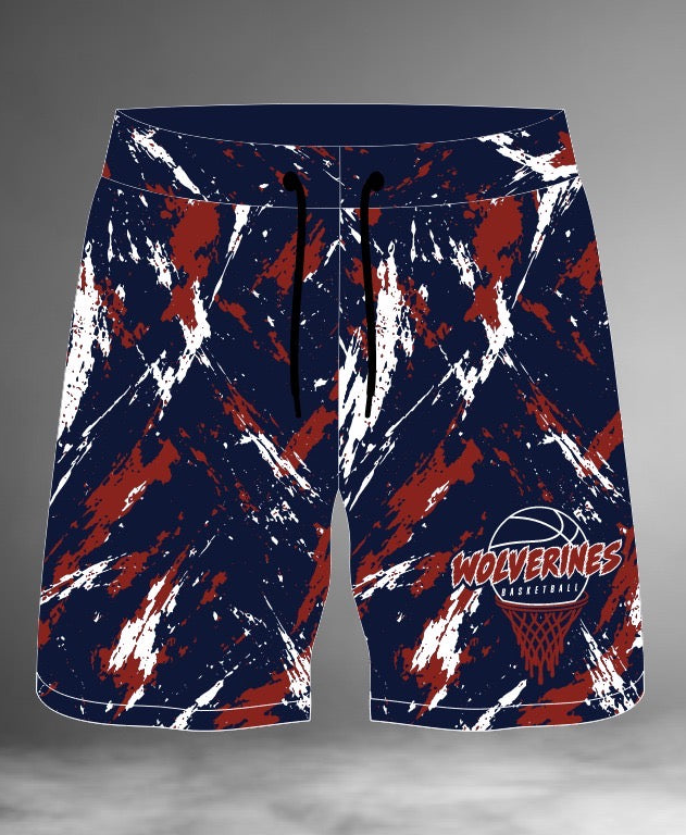 Wolverines Basketball Sublimated Shorts
