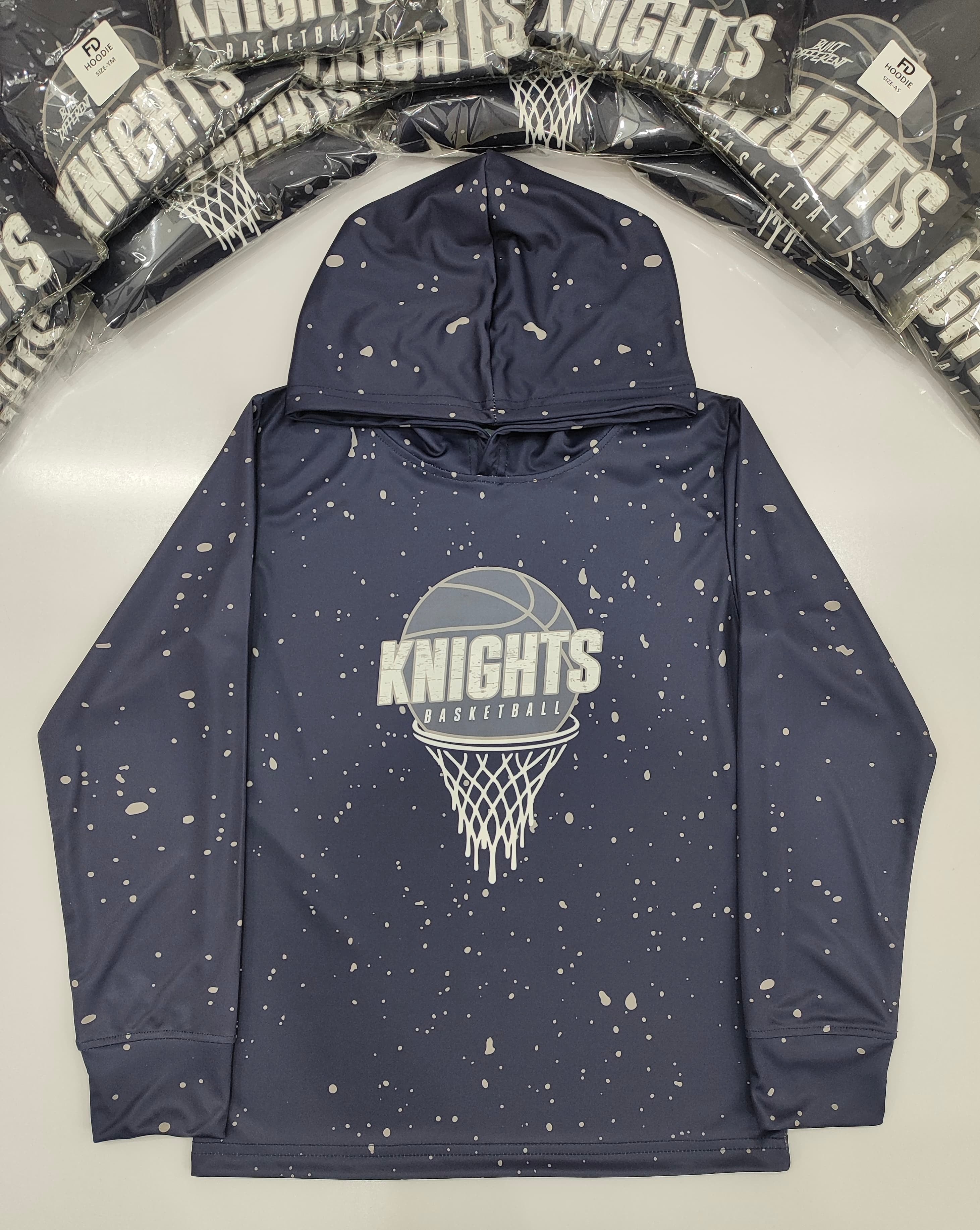 🔥 Custom Hoodie Tees | Fully Sublimated Performance Hooded Shirts