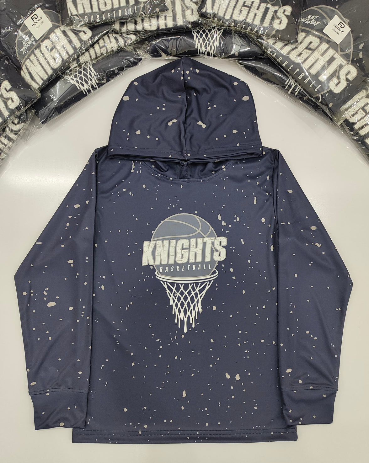 🔥 Custom Hoodie Tees | Fully Sublimated Performance Hooded Shirts