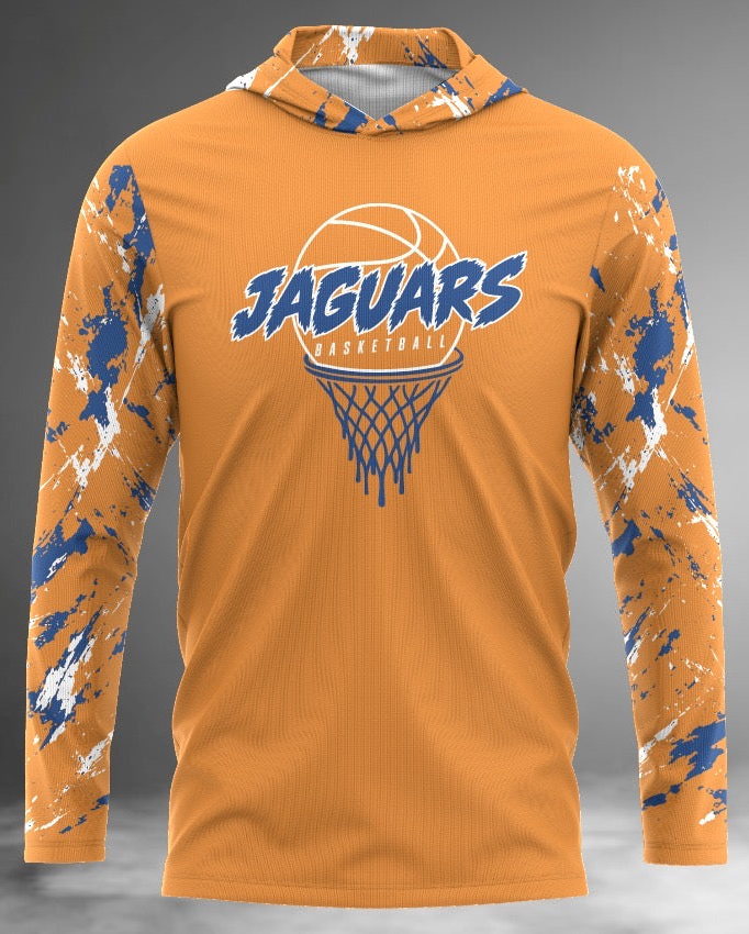 Jaguars Basketball Long Sleeve Hoodie Tee
