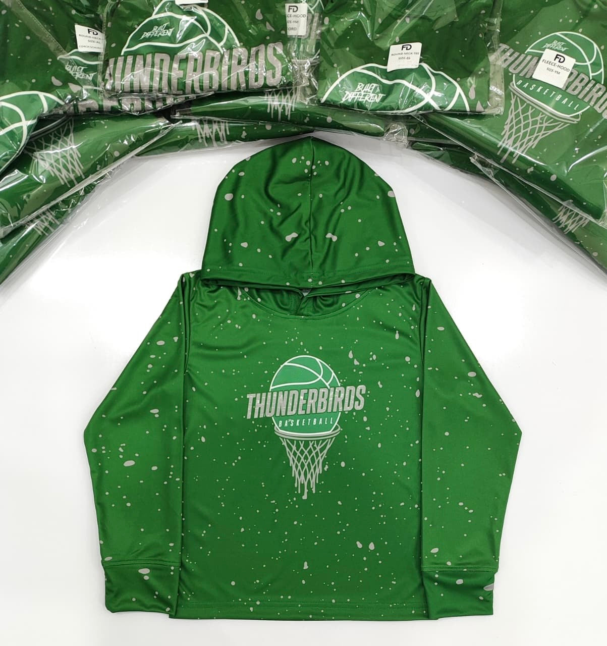 🔥 Custom Hoodie Tees | Fully Sublimated Performance Hooded Shirts