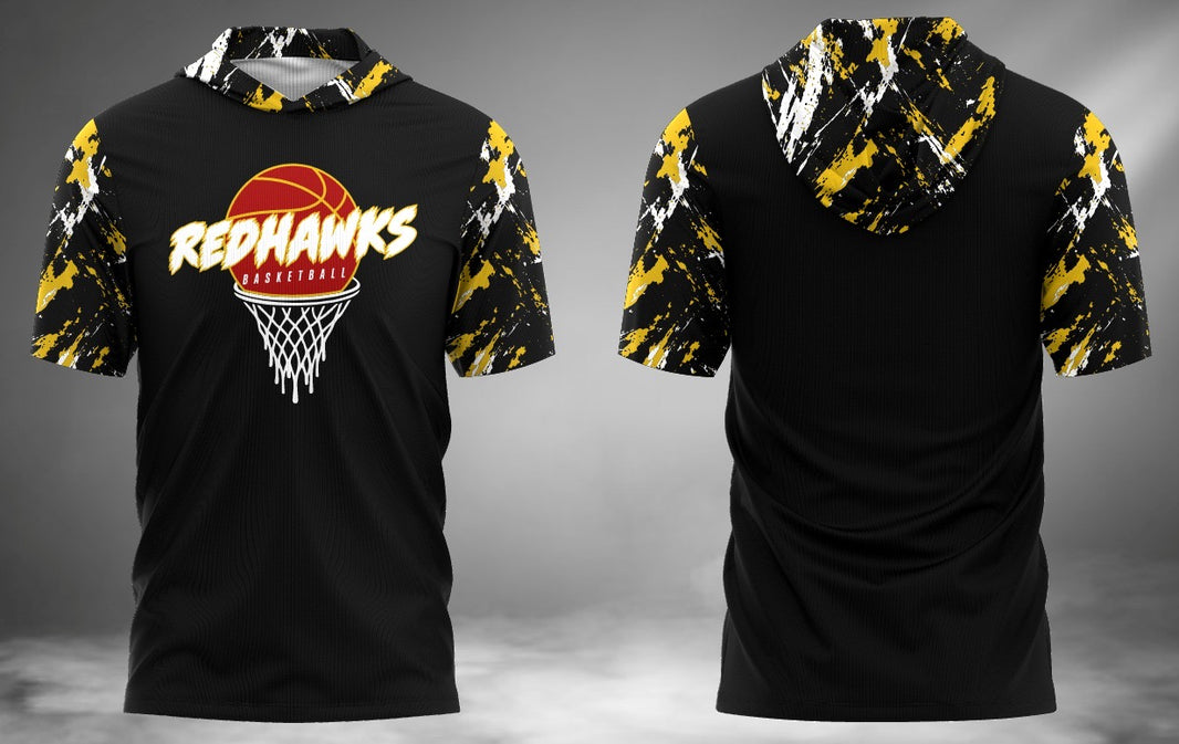 RedHawks Basketball Short Sleeve Hoodie Tee