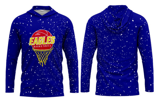 CYB Eagles Basketball Long Sleeve Hoodie Tee