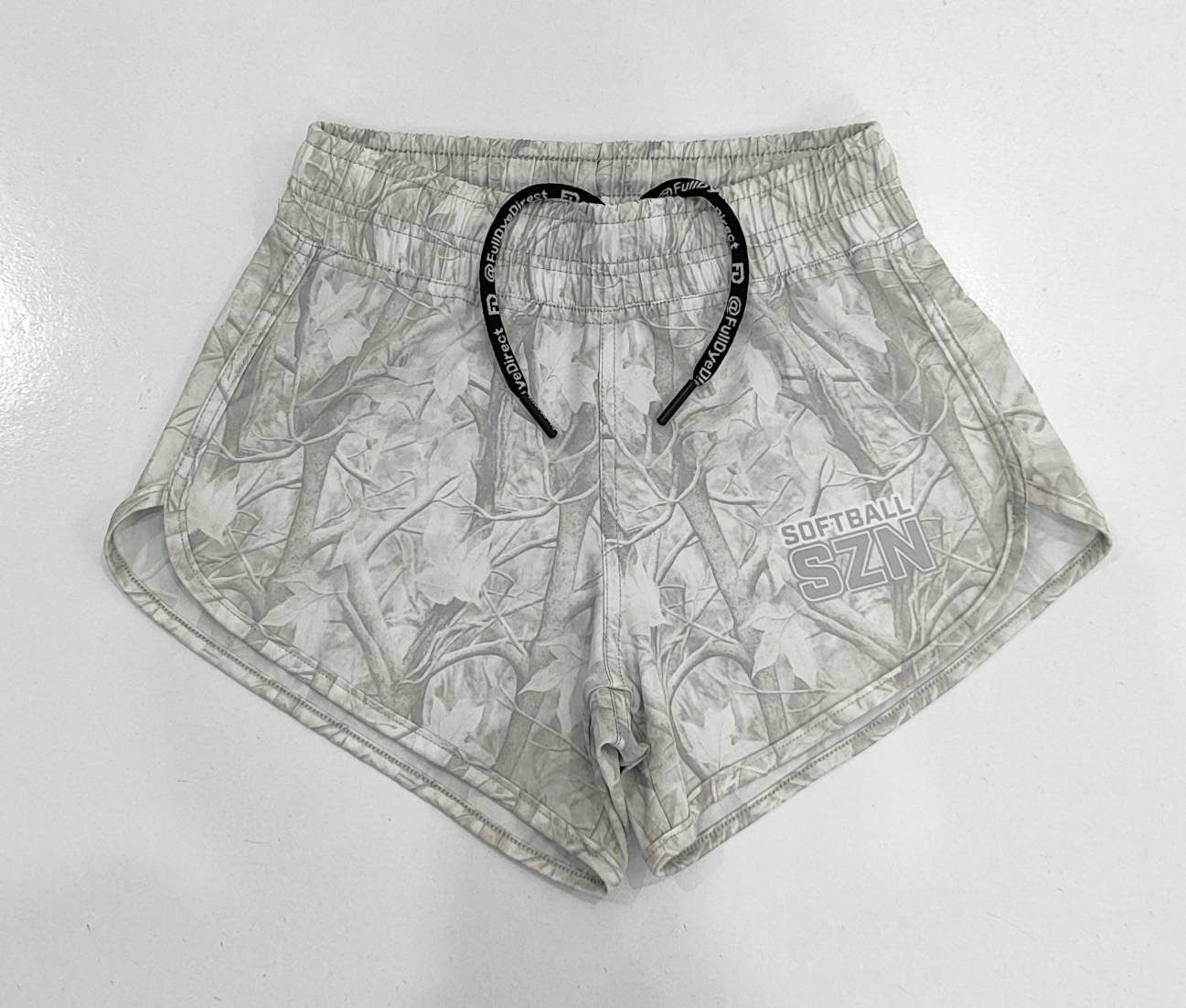 SZN Series: White Camo – Softball Shorts