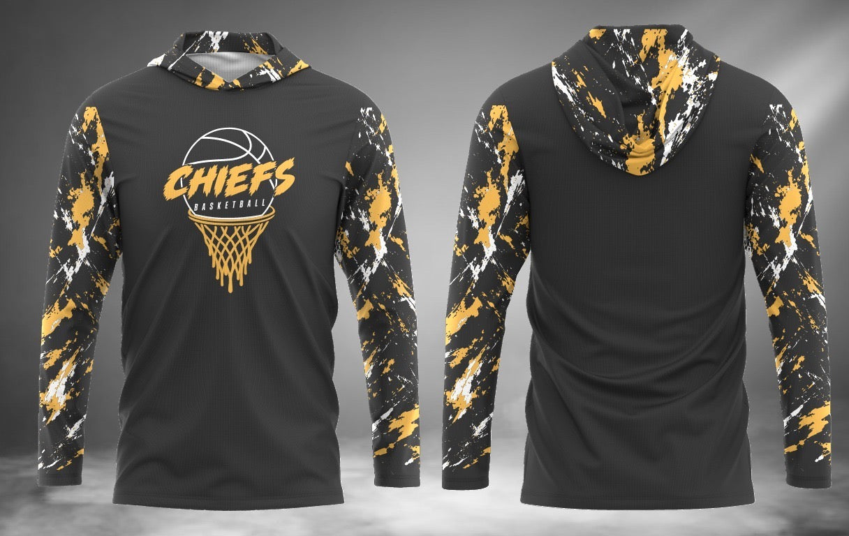 Chiefs Basketball Long Sleeve Hoodie Tee