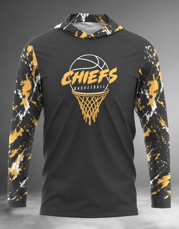 Chiefs Basketball Long Sleeve Hoodie Tee