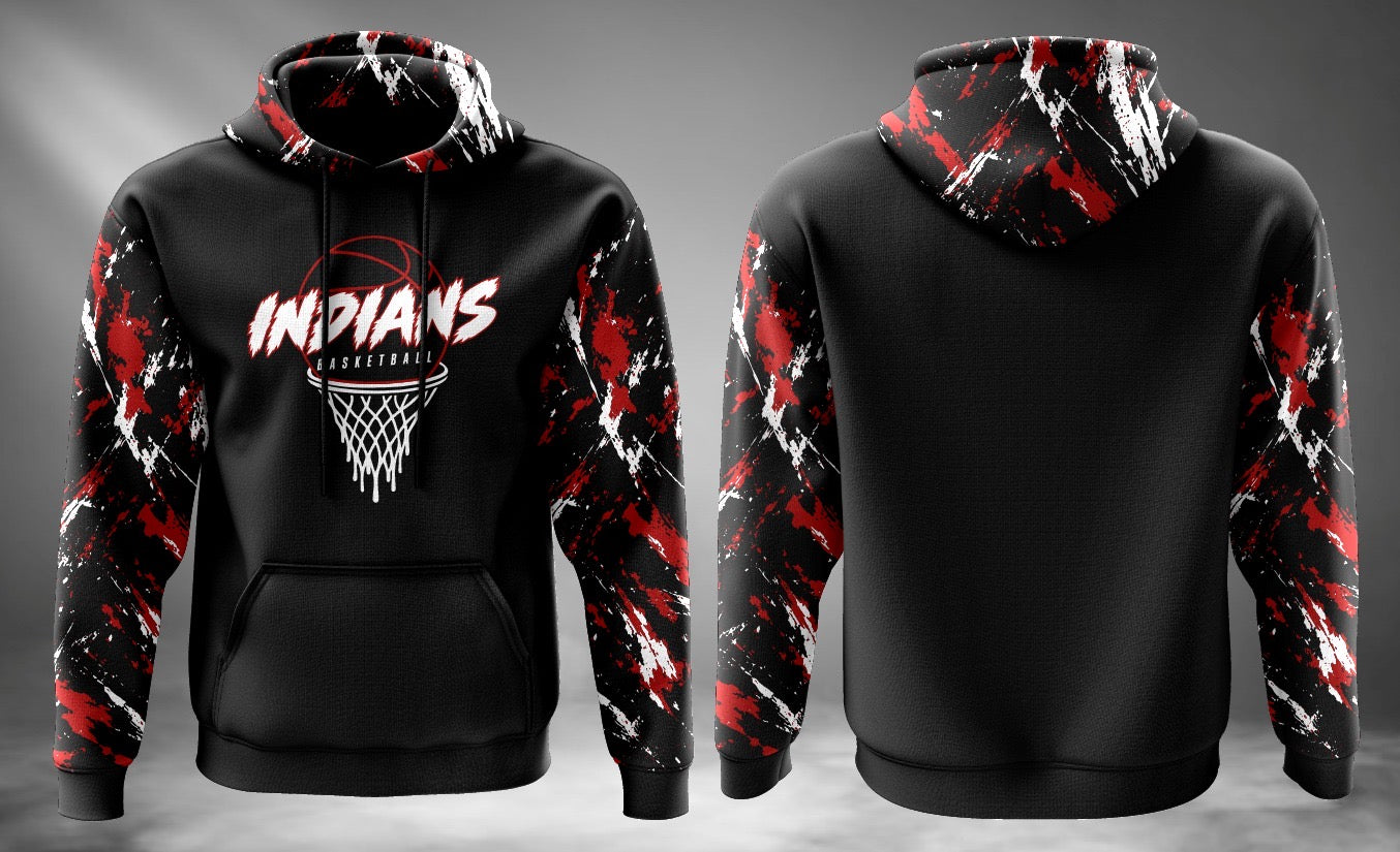 Indians Basketball Fleece Hoodie