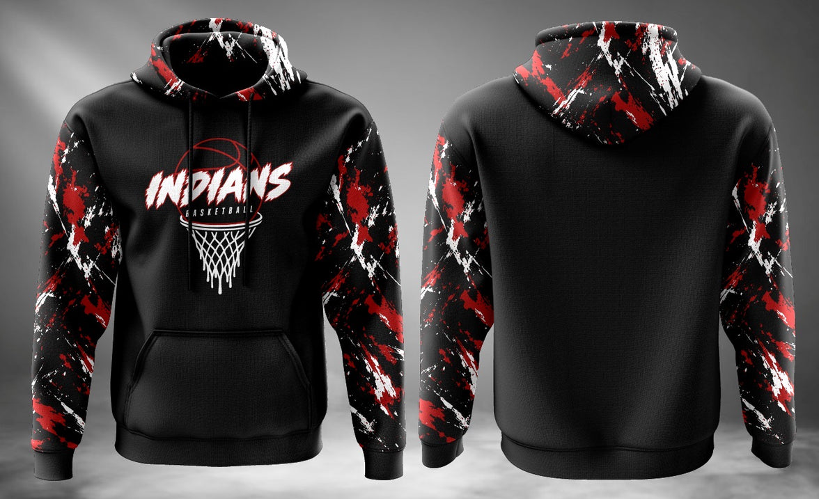 Indians Basketball Fleece Hoodie