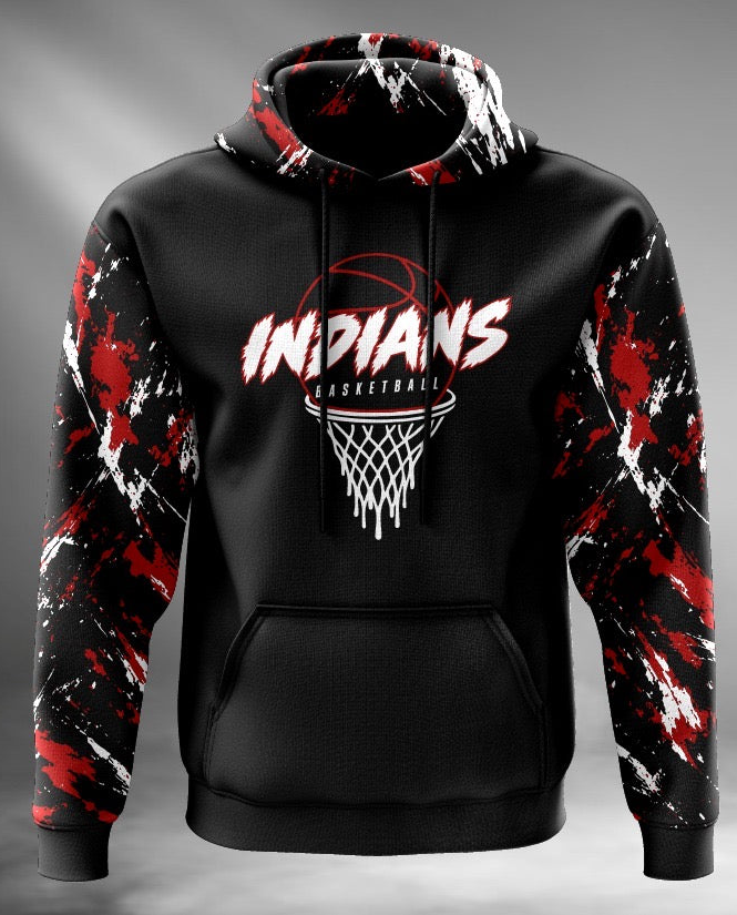 Indians Basketball Fleece Hoodie