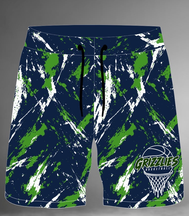 Grizzlies Basketball Sublimated Shorts