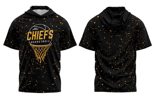 CYB Chiefs Basketball Short Sleeve Hoodie Tee