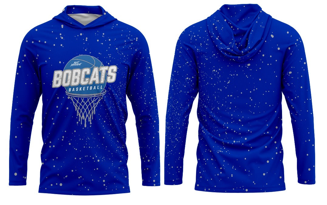 CYB Bobcats Basketball Long Sleeve Hoodie Tee