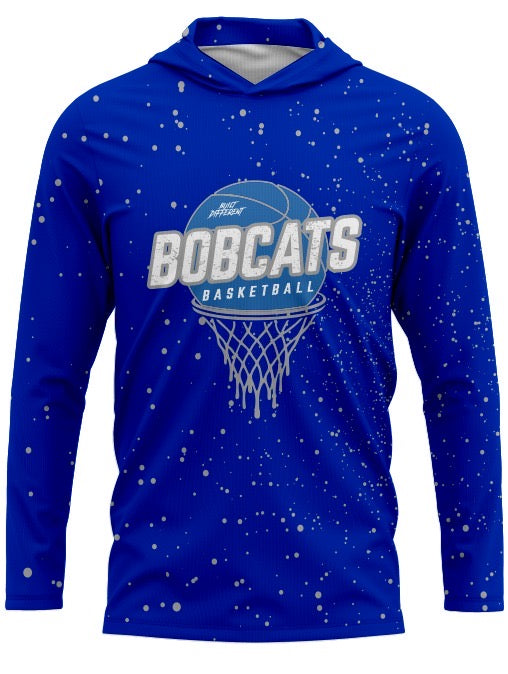CYB Bobcats Basketball Long Sleeve Hoodie Tee